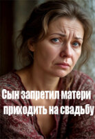 Сын запретил матери приходить на свадьбу